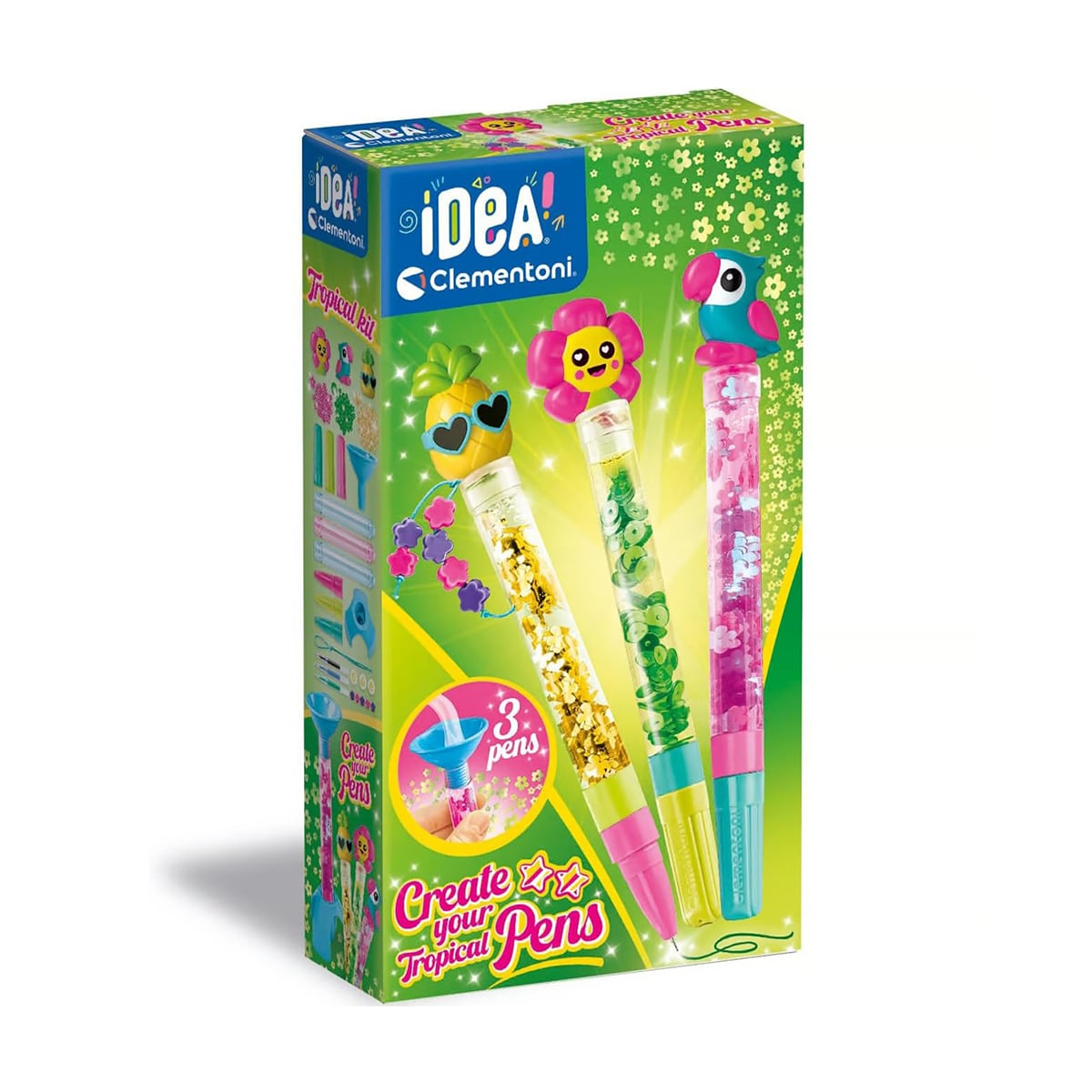 Набір для творчості Clementoni Idea Create Your Tropical Pens, від 6 років, 10*18.5*4 см (18790)